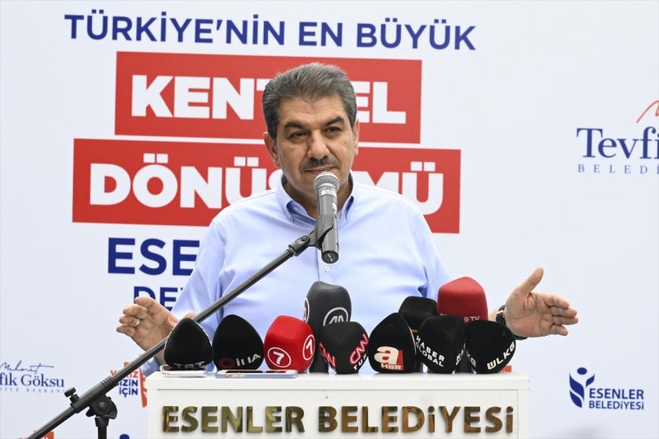 Esenler Belediye Başkanı Göksu, ilçedeki kentsel dönüşüm çalışmalarını anlattı: