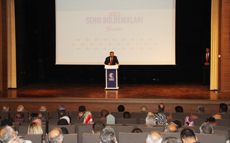 Sağlık Bakanı Koca, Kırşehir'de "Şehir Buluşmaları" programında konuştu: