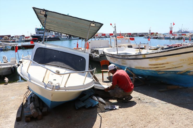 Tekirdağlı balıkçılar yeni sezona "hamsi ve lüfer" umuduyla hazırlandı