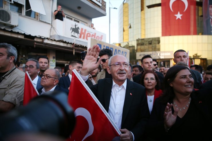 CHP Genel Başkanı Kılıçdaroğlu, Aydın'da kortej yürüyüşüne katıldı