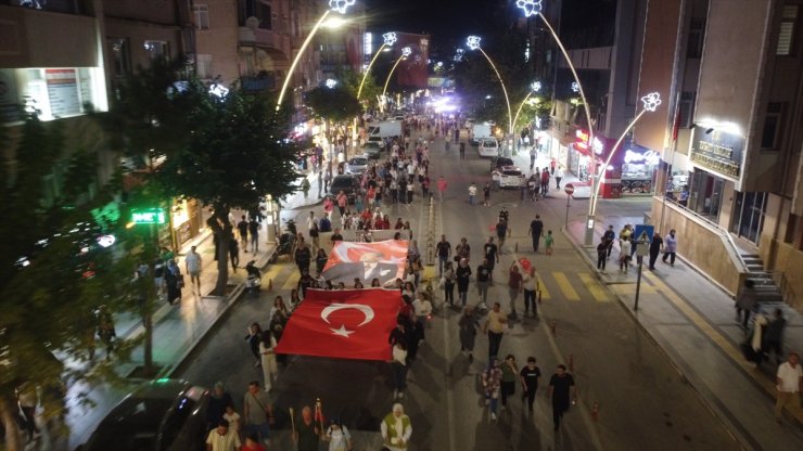 Tokat’ta 30 Ağustos Zafer Bayramı'nda fener alayı düzenlendi