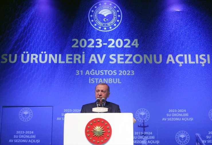 Cumhurbaşkanı Erdoğan 2023-2024 su ürünleri av sezonu açılışında konuştu: (1)