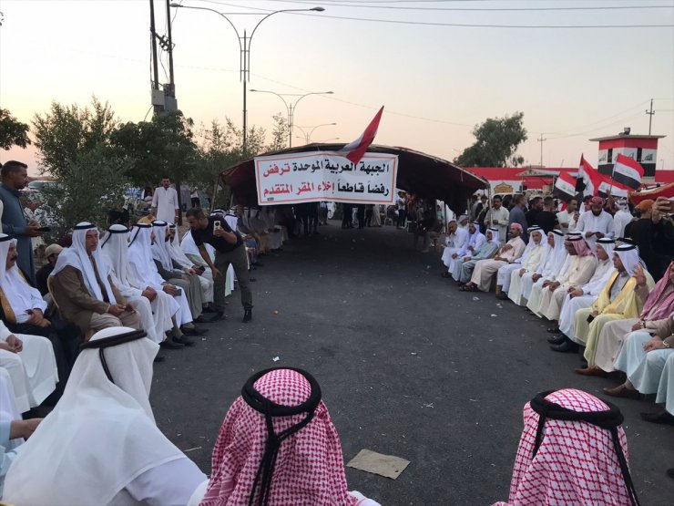 Kerkük'te Irak ordusuna ait karargahın KDP'ye verilme kararına karşı protestolar 5. gününde sürüyor