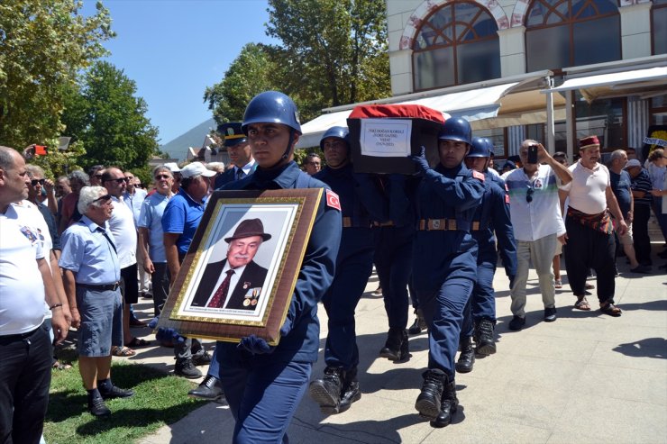 Muğla'da vefat eden Kore gazisi, son yolculuğuna uğurlandı