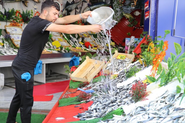 Denizlerde av yasağının sona ermesiyle balıkçı tezgahları hareketlendi