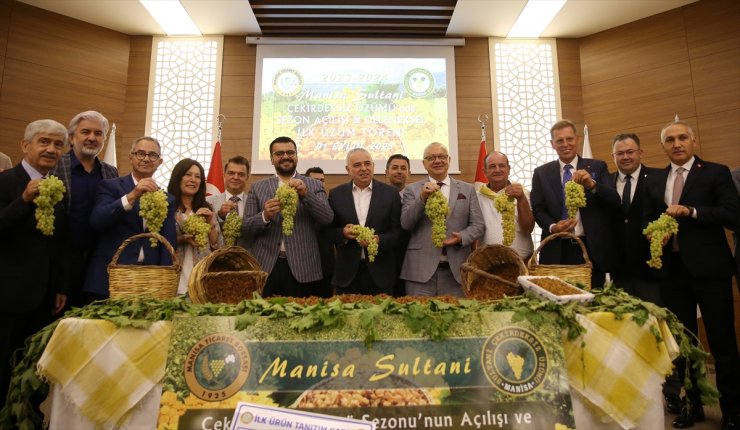 Manisa Ticaret Borsasında çekirdeksiz kuru üzüm alımı, törenle başladı