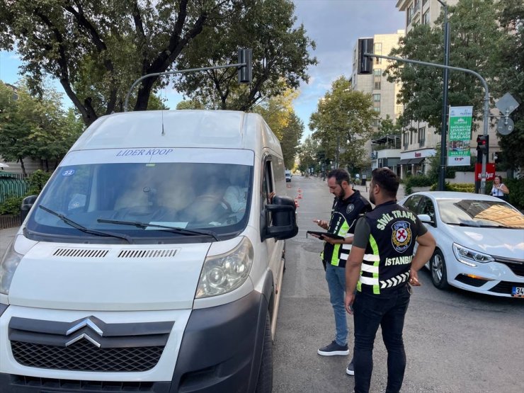 İstanbul'da okul servislerine yönelik denetim yapıldı