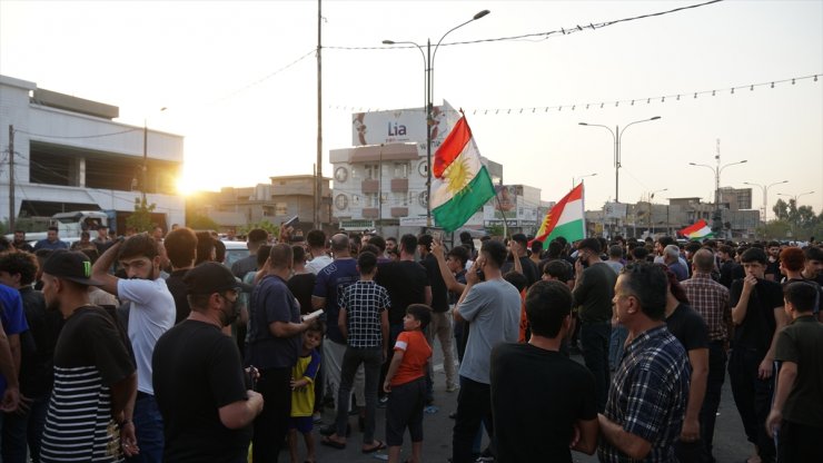 Kerkük'te 4 kişinin hayatını kaybettiği olaylar protesto edildi