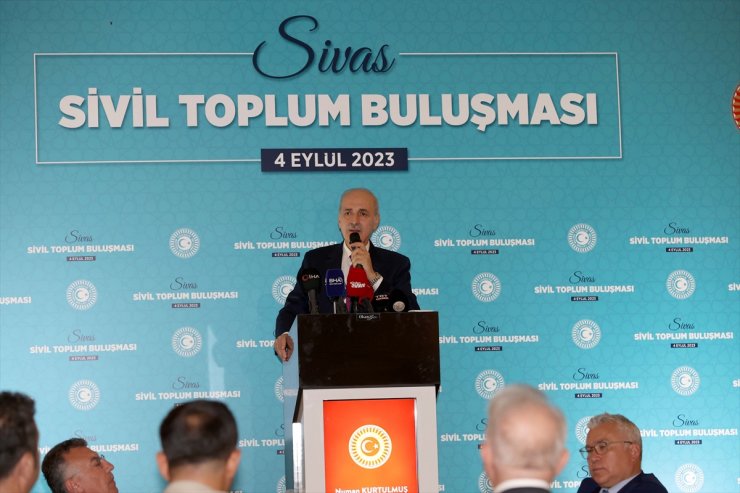 TBMM Başkanı Kurtulmuş, Sivas'ta sivil toplum buluşması programında konuştu: