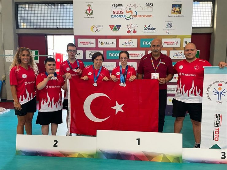 Down sendromlu milli sporculardan İtalya'daki Avrupa Şampiyonası'nda 18 madalya