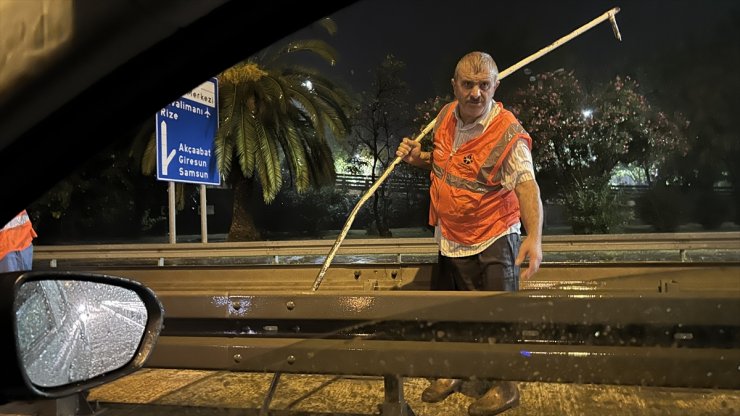 Trabzon'da sağanak etkili oldu