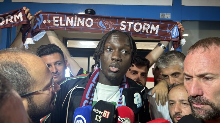 Trabzonspor'un yeni transferi Batista Mendy, Trabzon'a geldi