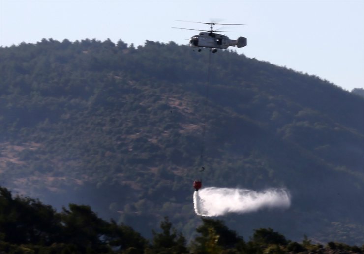 GÜNCELLEME 2 - Manisa'nın Soma ilçesindeki orman yangını kontrol altına alındı