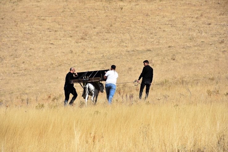 "Kusursuz kulak" Bager, Mercimek Kale Höyüğü'nde piyanoda çevreyle ilgili bestesini çaldı