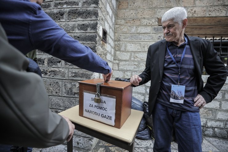 Bosna Hersek'teki camilerde Filistin için yardım toplandı