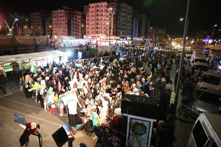 Diyarbakır'da, İsrail'in Gazze'deki saldırıları protesto edildi