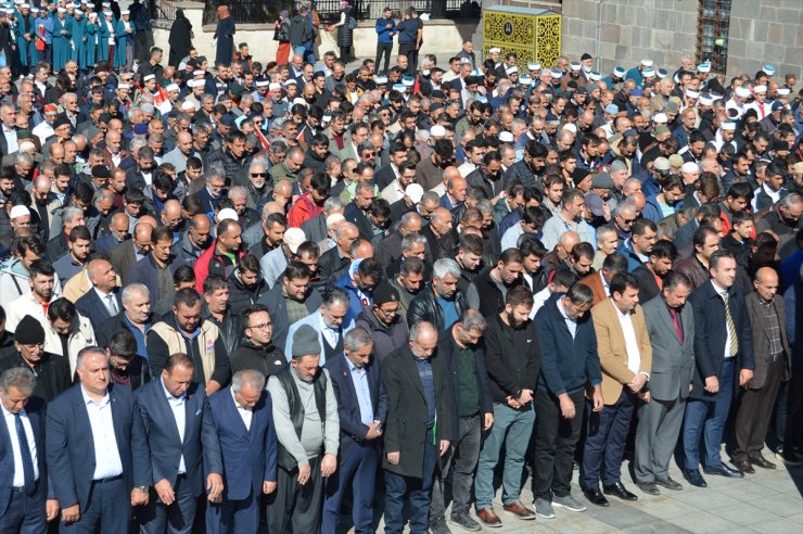 Erzurum ve çevre illerde İsrail'in Filistin'e saldırıları protesto edildi