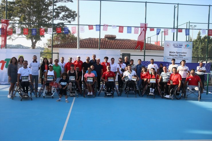 Bodrum'daki Tekerlekli Sandalye 100. Yıl Tenis Turnuvası tamamlandı