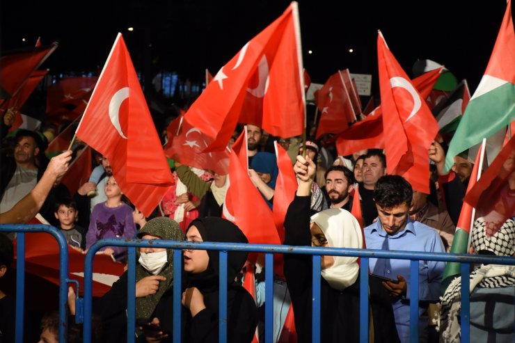 İstanbul'da Filistin'e destek için araç konvoyları oluşturuldu