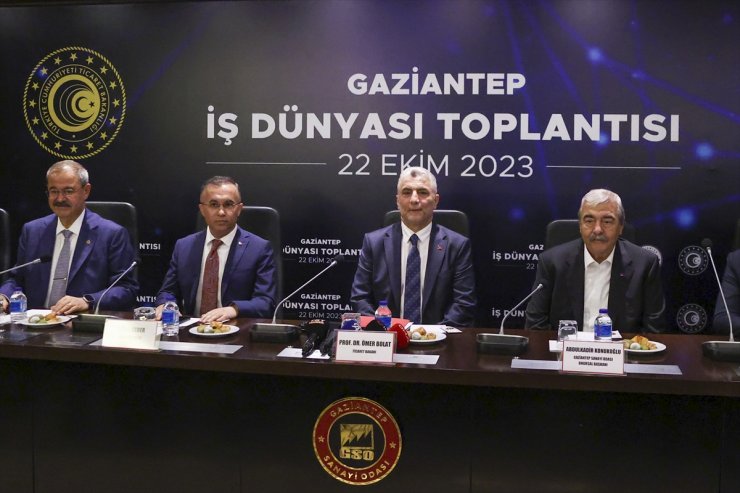 Ticaret Bakanı Ömer Bolat, Gaziantep'te İş Dünyası Toplantısı'nda konuştu: