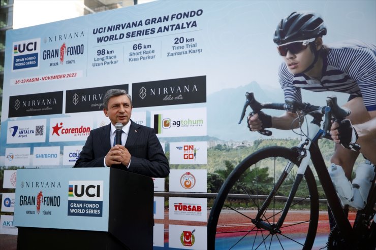 Antalya'da düzenlenecek "Nirvana Gran Fondo Dünya Serisi"nin tanıtımı yapıldı