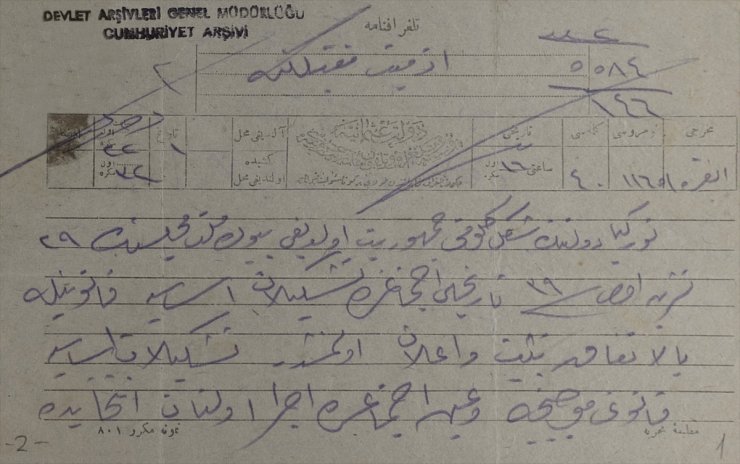 CUMHURİYET'İN 100. YILI - Cumhuriyet tarihine ışık tutan belgeler Devlet Arşivleri'nde