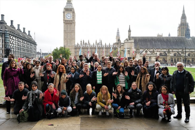 Gazze'de hayatını kaybeden çocuklar Londra'da anıldı