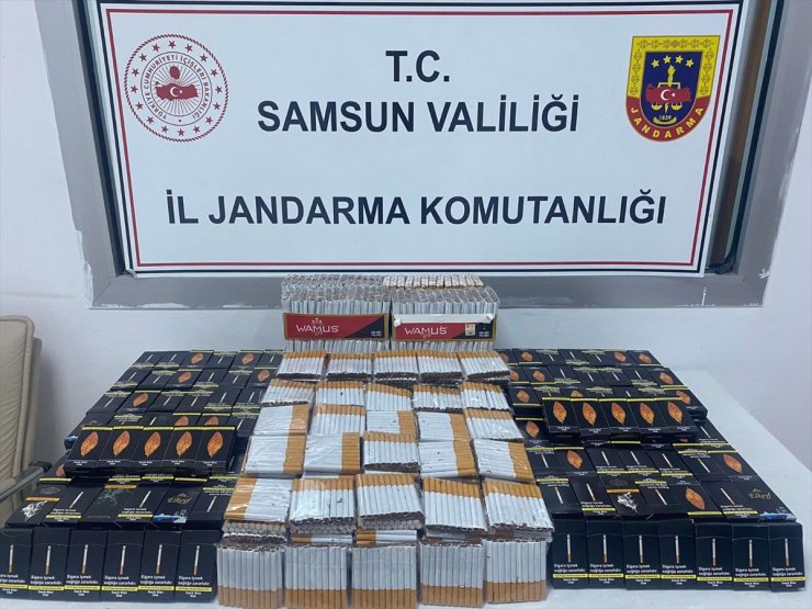 Samsun'da kaçak sigara operasyonlarında 2 zanlı yakalandı