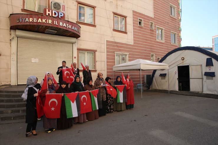 Evlat nöbetindeki Diyarbakır annelerinden Filistin'e destek açıklaması