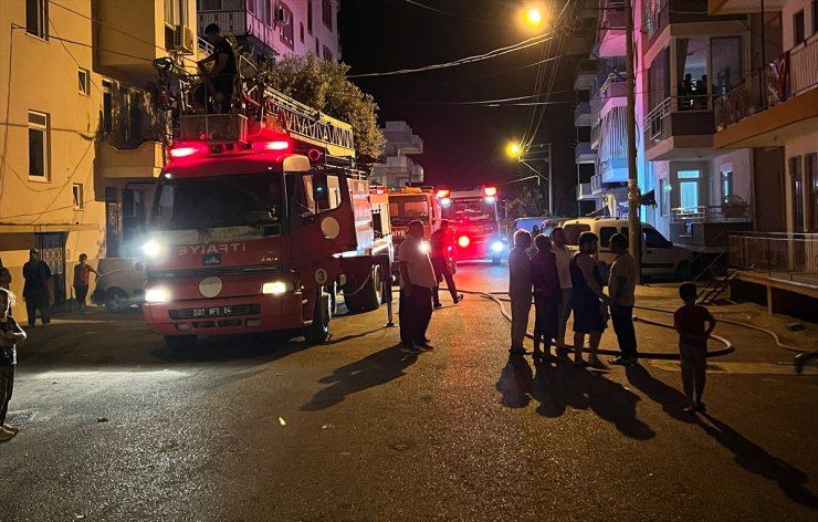 Alanya'da evde çıkan yangın hasara neden oldu