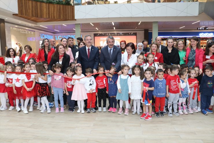 Edirne'de öğrenciler geri dönüşüm malzemelerinden "100. Yılda 100 Bayrak" sergisi hazırladı