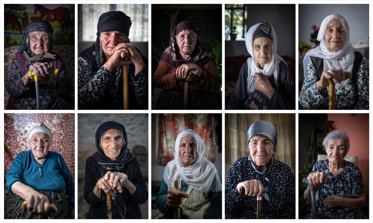 CUMHURİYET'İN 100. YILI - AA ekibi, Cumhuriyet'in asırlık tanığı 10 kadını fotoğrafladı