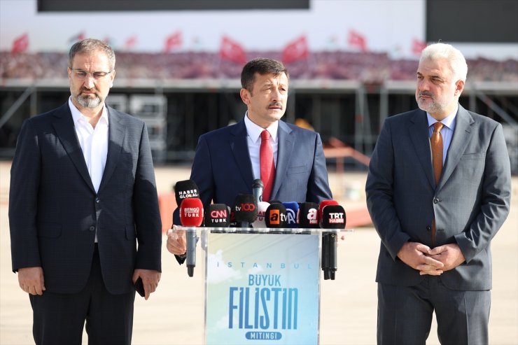 'Büyük Filistin Mitingi' için son hazırlıklar yapılıyor