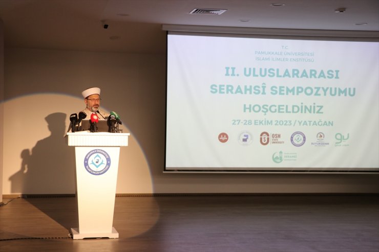 Diyanet İşleri Başkanı Erbaş, 2. Uluslararası Serahsi Sempozyumu'na katıldı: