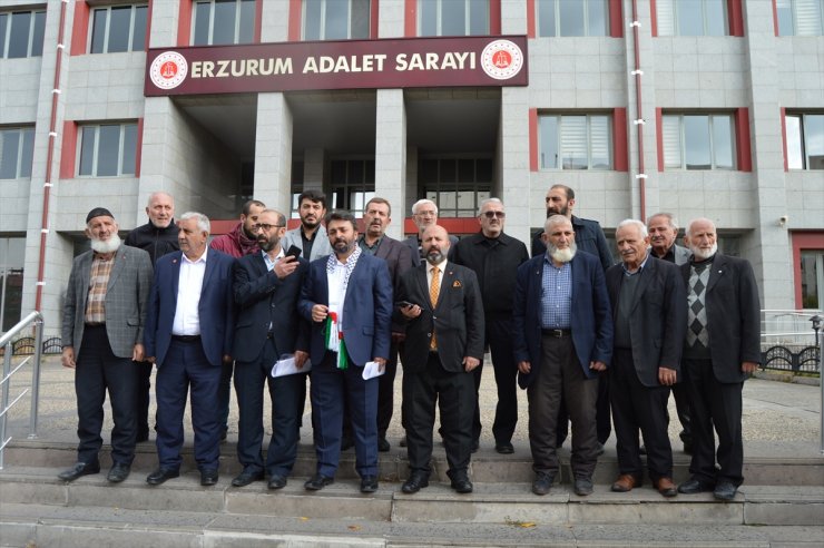 Erzurum'da AK Parti ve Saadet Partisi'nden İsrail'e tepki