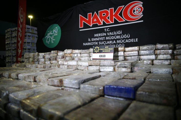 Mersin Limanı'nda 610 kilogram kokain ele geçirildi