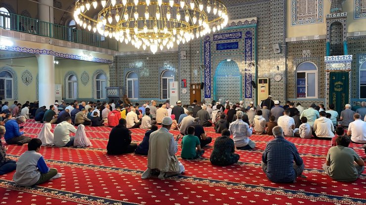 Hatay'da sabah namazı sonrası Filistinliler için dua edildi