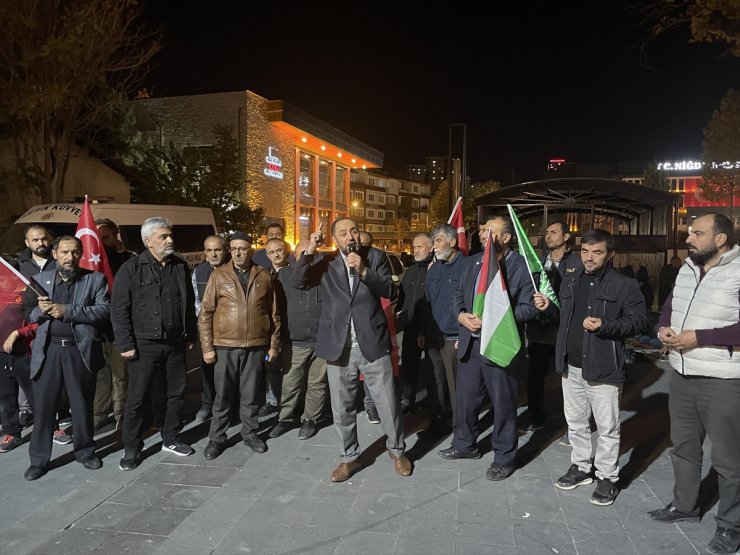 İsrail'in Gazze'ye saldırıları protesto edildi