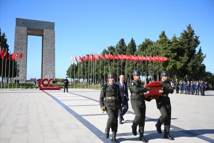 KKTC Cumhurbaşkanı Tatar, Çanakkale Şehitler Abidesi'ni ziyaret etti