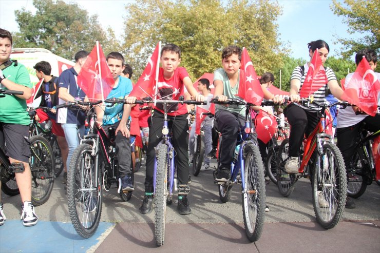 Tekirdağ'da "100. Yıl Cumhuriyet Bisiklet Turu" düzenlendi