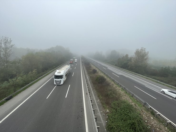 Düzce ve Bolu'da sis etkili oldu