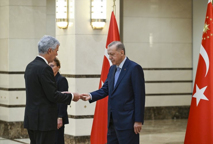 Lüksemburg Büyükelçisi Faber, Cumhurbaşkanı Erdoğan'a güven mektubu sundu