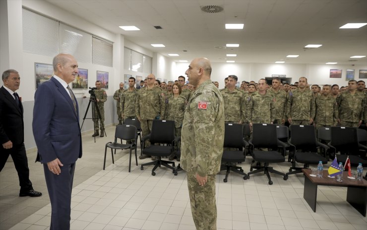 TBMM Başkanı Kurtulmuş, Bosna Hersek'te EUFOR Türk Temsil Heyeti Başkanlığı'nda konuştu: