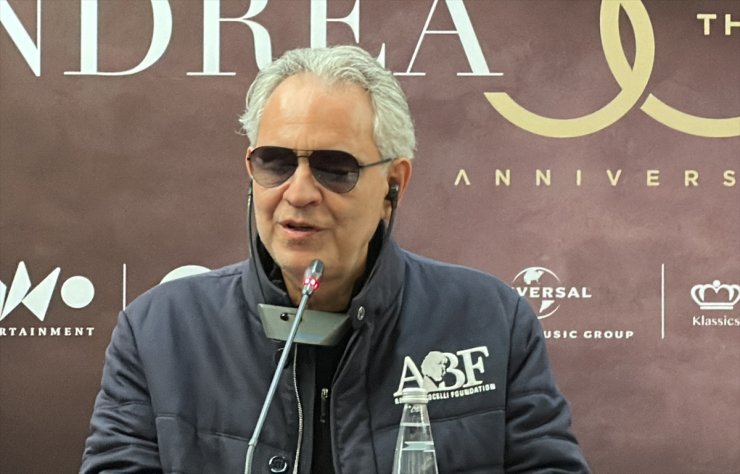 Ünlü tenor Andrea Bocelli: "Yeter ki barış olsun ben sesimden feragat edebilirim"