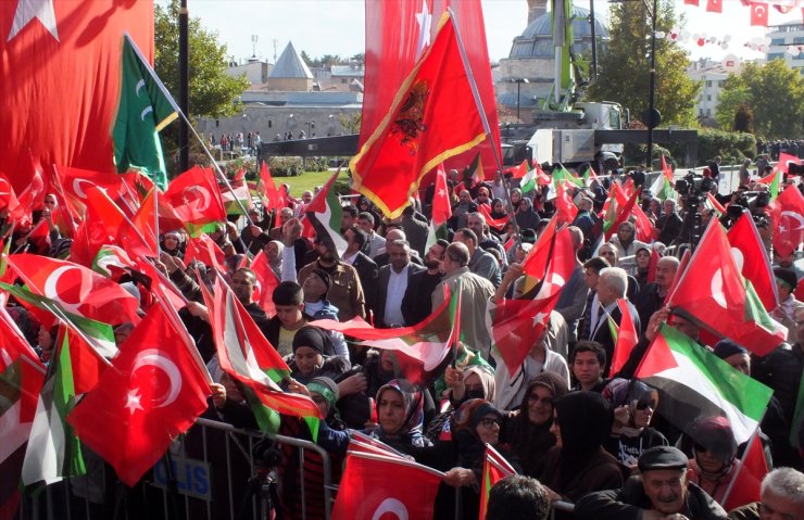 BBP Genel Başkanı Destici, Sivas'ta Filistin'e destek mitinginde konuştu: