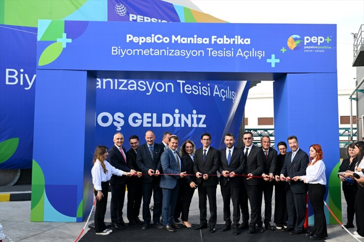 Manisa'daki PepsiCo fabrikasında organik atıktan enerji üretmek için kurulan tesis açıldı