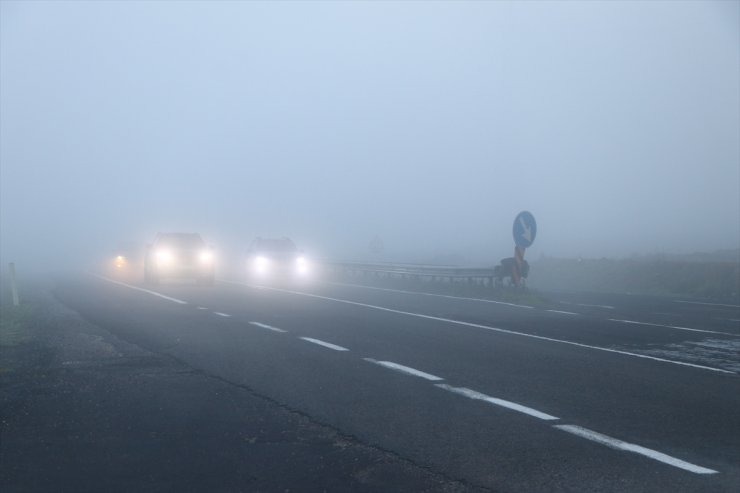 Tekirdağ'da sis etkili oldu