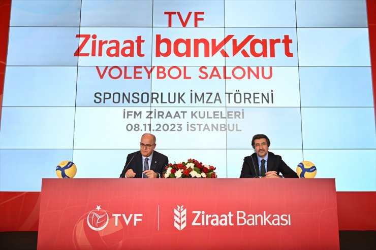 Ziraat Bankkart, TVF Başkent Voleybol Salonu'nun isim sponsoru oldu