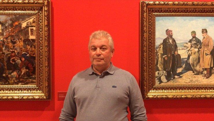 Rus ressam Alexander Samsonov, Atatürk sevgisini eserlerine yansıtıyor