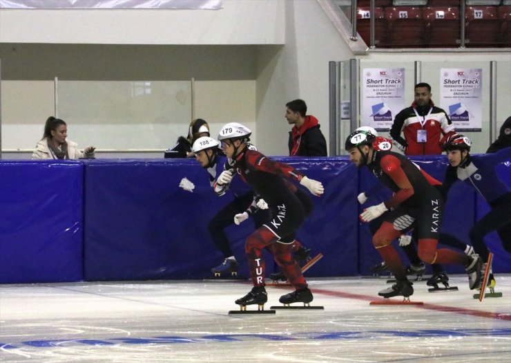 Short Track Türkiye Federasyon Kupası 1-2 Yarışması, Erzurum'da başladı